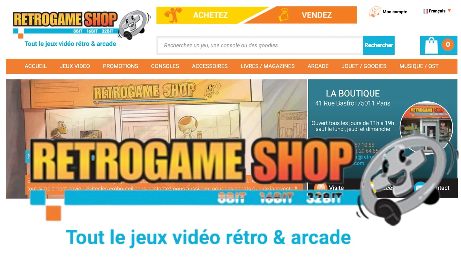 retrogame shop