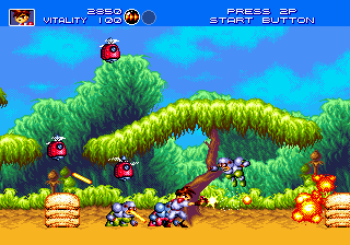 Capture d'écran de Gunstar Heroes