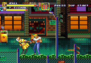 Capture d'écran de Streets of Rage 2